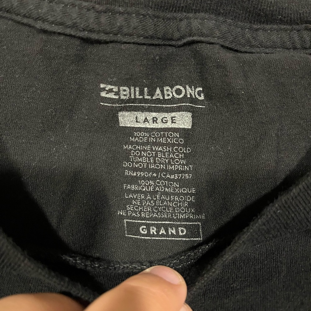 Billabong black Cotton Tee